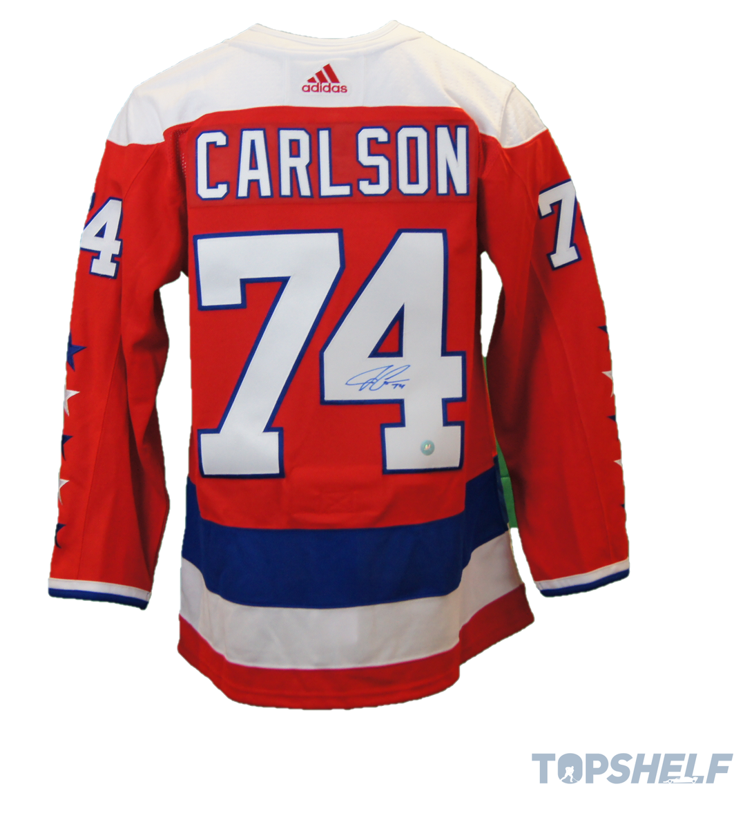 John Carlson Autographed Washington Capitals Retro Alternate Jersey Top Shelf Collectibles