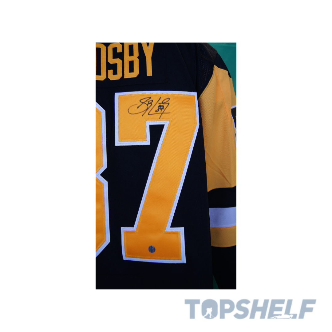 Sidney Crosby Autographed Jersey 2018-2020 Penguins - Yellow Adidas Pro 3rd  Jers 
