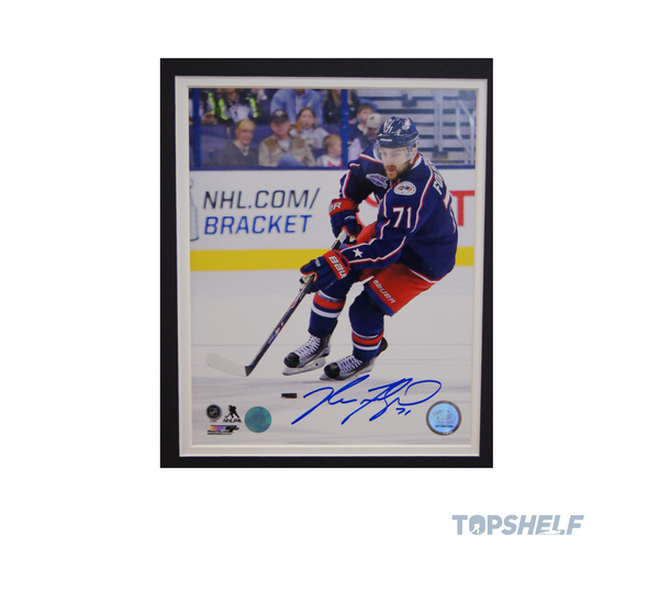 Nick Foligno Pre-Game Warm-up Used and Autographed Skates (Framed) - Limited Edition Willie O’Ree Bauer Supreme Ultrasonic