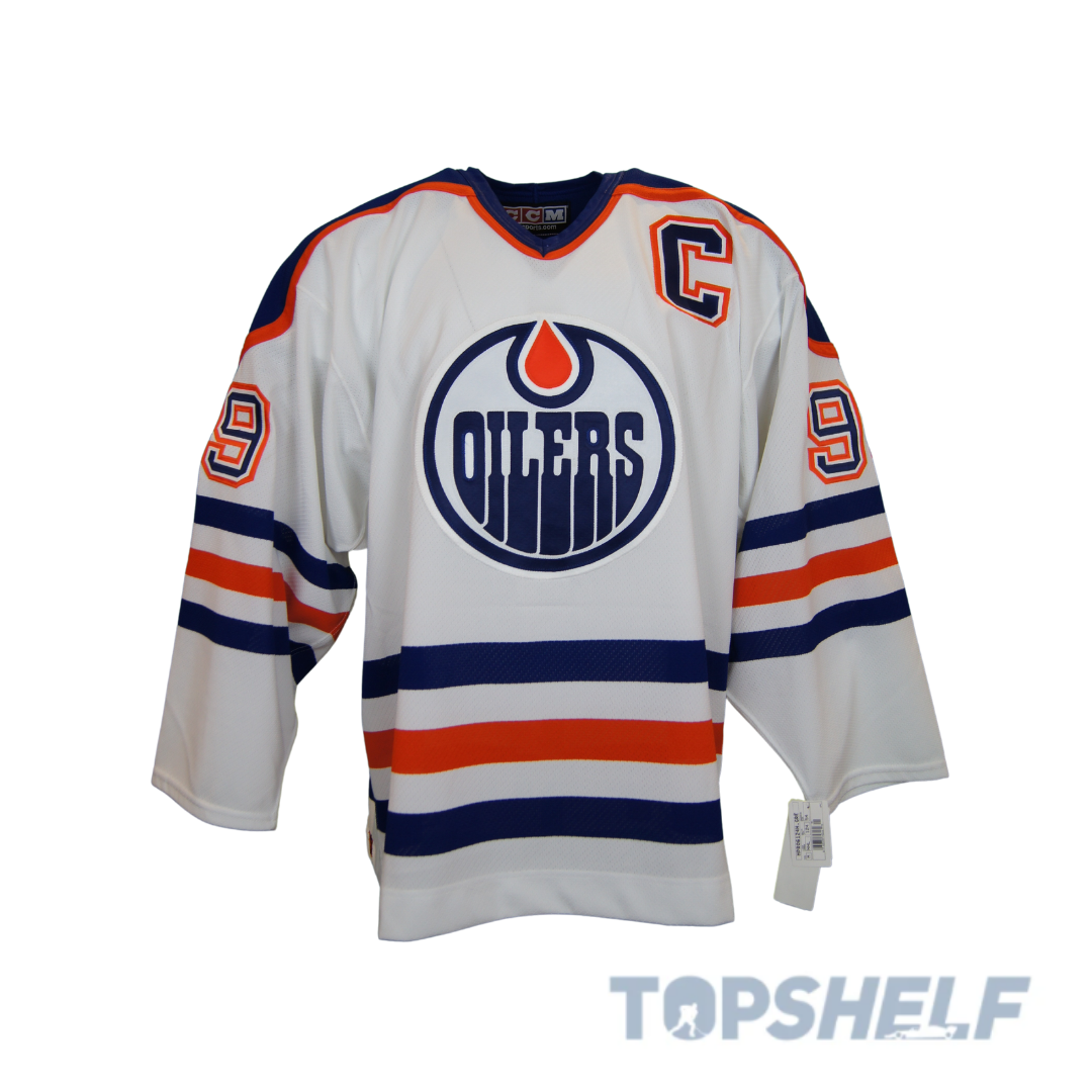 Wayne Gretzky Autographed Edmonton Oilers “Heroes of Hockey” Blue CCM –  Super Sports Center