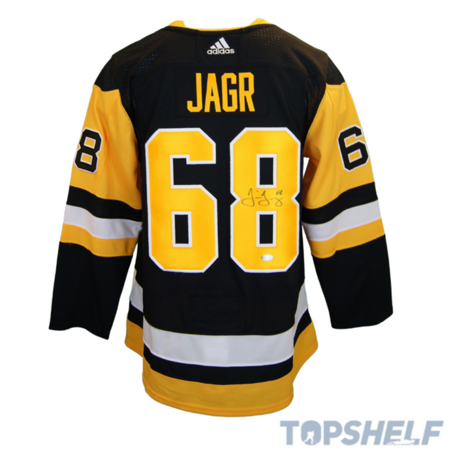 Sports Integrity Jaromir Jagr Signed Framed Custom Black Pro-Style Hockey Jersey BAS Itp