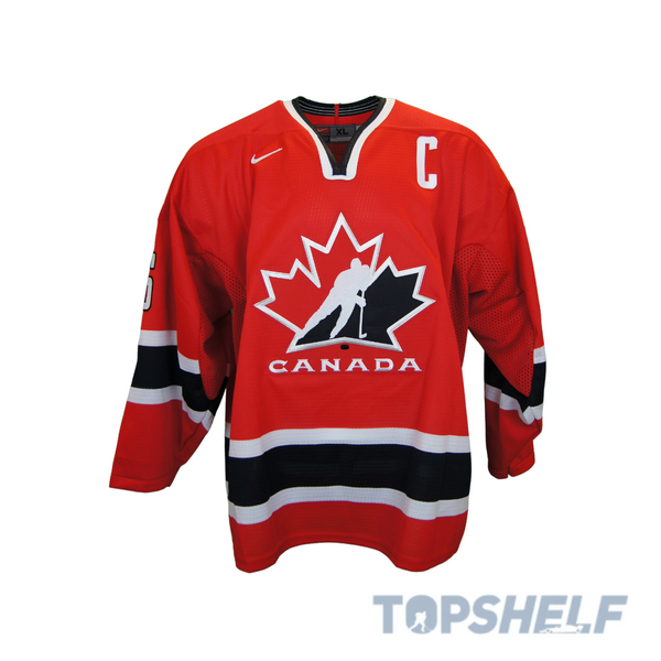 Mario Lemieux Autographed & Inscribed 2002 Team Canada Jersey - Nike Replica