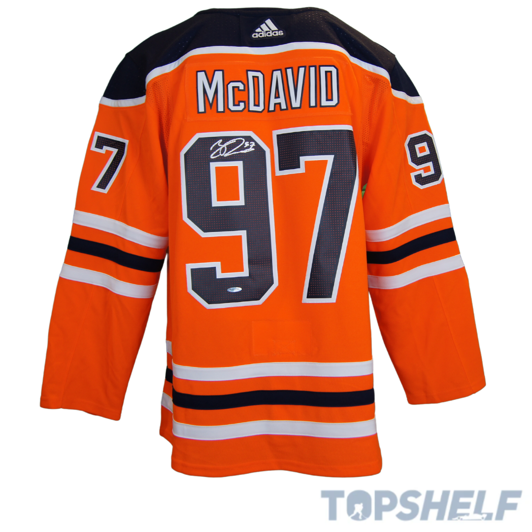 Connor Mcdavid Autographed Edmonton Oilers Home Jersey Adidas Authen