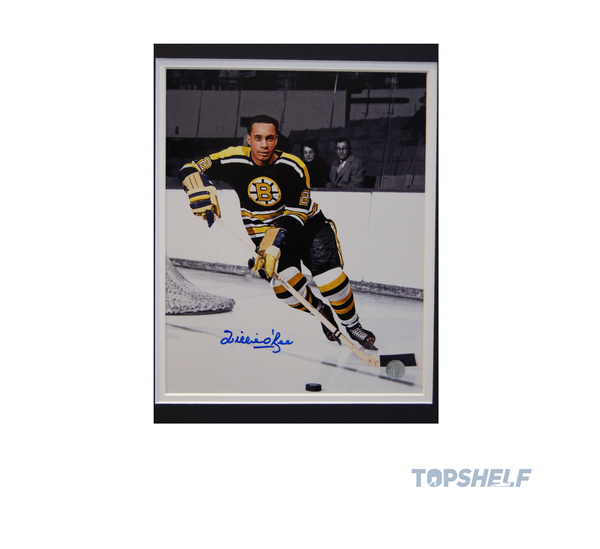 Nick Foligno Pre-Game Warm-up Used and Autographed Skates (Framed) - Limited Edition Willie O’Ree Bauer Supreme Ultrasonic