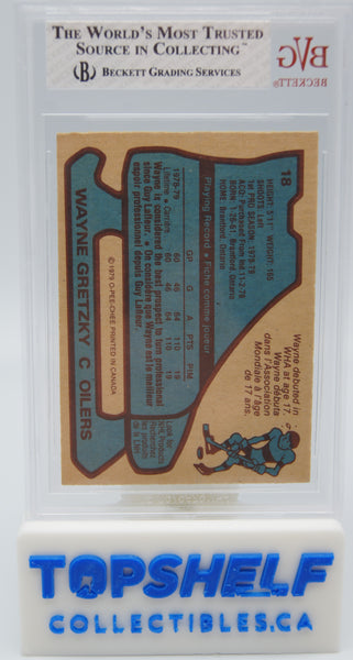 1979-80 O-Pee-Chee Wayne Gretzky Rookie Card - BVG 6.5