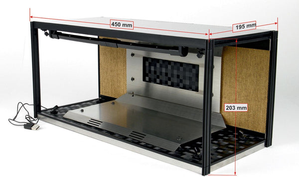 BBR 1:18 Model Display Case With LED Lights- VET01LED01