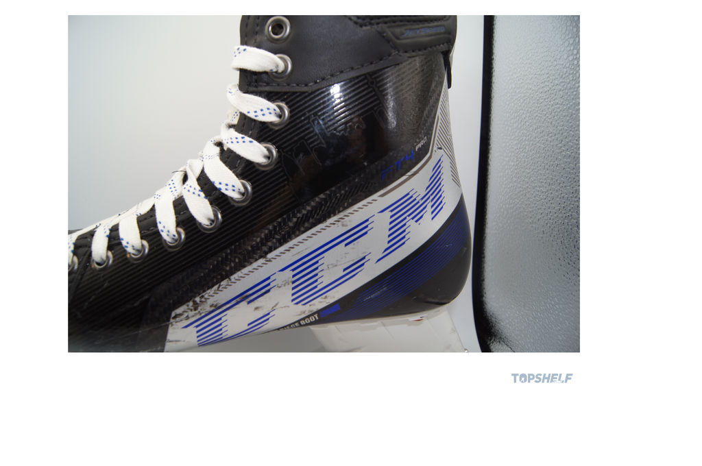 Auston Matthews Toronto Maple Leafs Game Used Skates (Framed