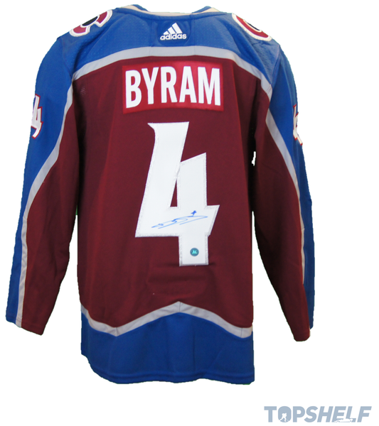 Bowen Byram Autographed Colorado Avalanche Home Jersey - Adidas Authentic