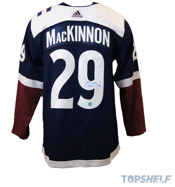 Nathan MacKinnon Autographed Colorado Avalanche Alternate Jersey - Adidas Authentic