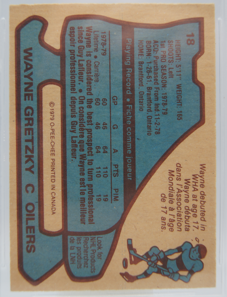 1979-80 O-Pee-Chee Wayne Gretzky Rookie Card - BVG 6.5