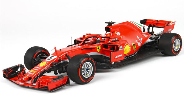 BBR 1:18 Ferrari SF71-H GP Canada 2018 S. Vettel Special Packaging with Display Case - BBR181805CANSH