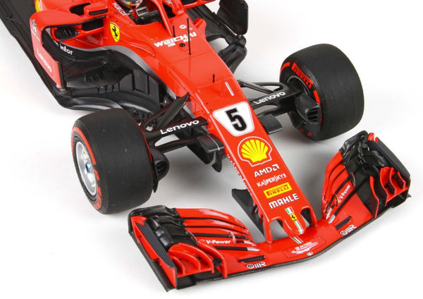 BBR 1:18 Ferrari SF71-H GP Canada 2018 S. Vettel Special Packaging with Display Case - BBR181805CANSH